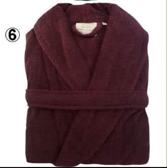 חלוק רחצה איכותי 100% כותנה צבע בורדו יין מבחר גדלים