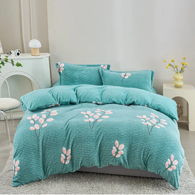 סט מצעי קטיפה יחיד 90/200 דגם Lapland Velvet צבע 105 (DSN1)