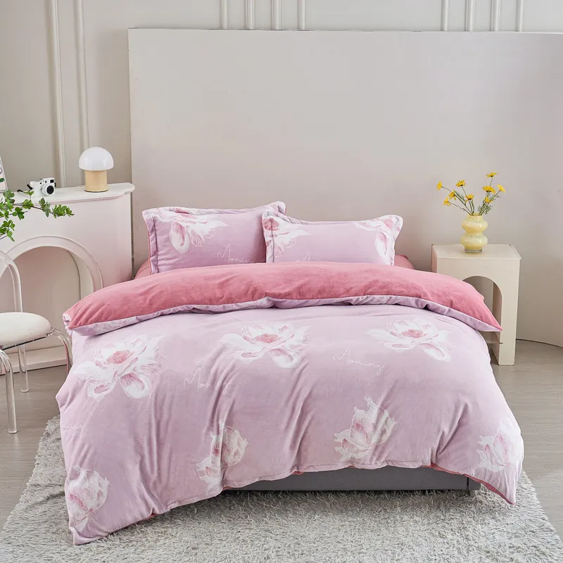 סט מצעי קטיפה יחיד 90/200 דגם Lapland Velvet צבע 101 (DSN6)