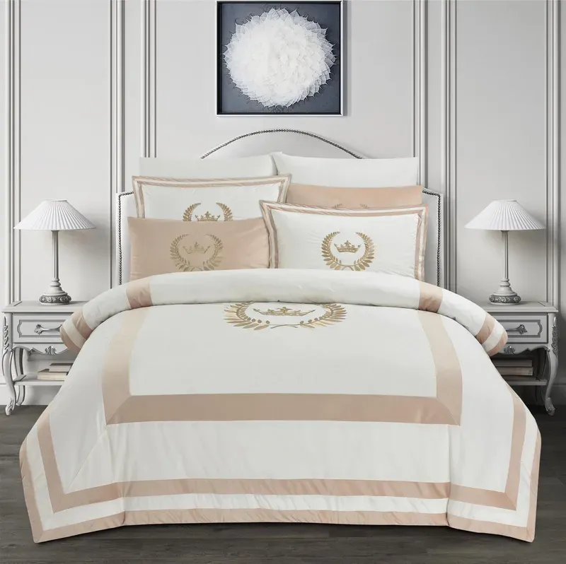 2 סט מצעים יחיד 90/200 פרקל כותנה דגם רויאליטי כתר זהב C3