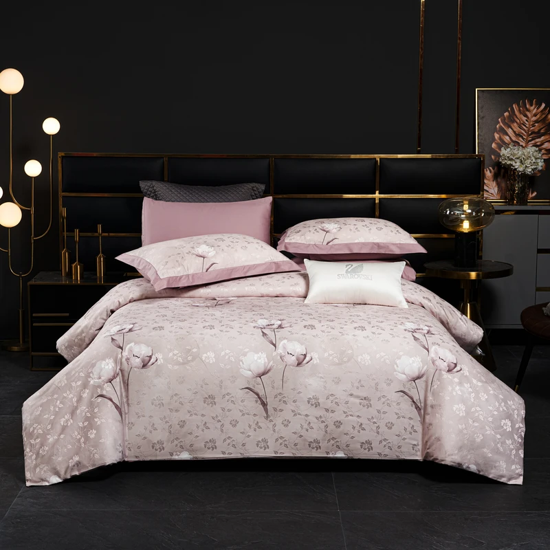 סט מצעים זוגי 160/200 דגם קריסטל