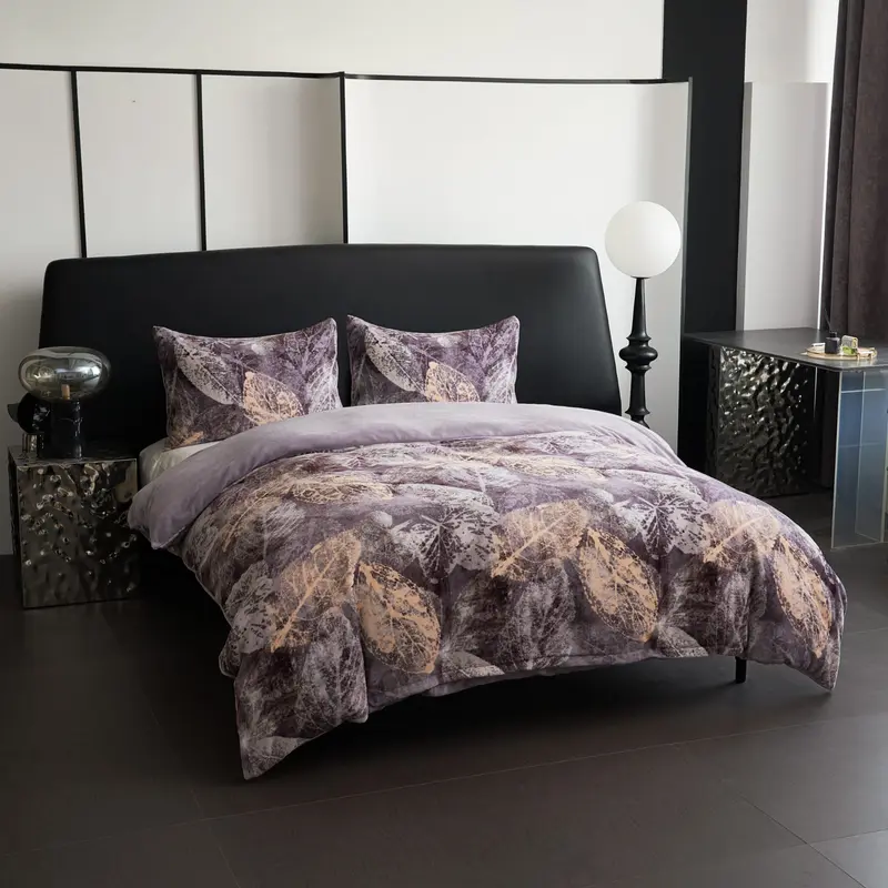 סט מצעי קטיפה זוגי 160/200 דגם Lapland Velvet צבע 204