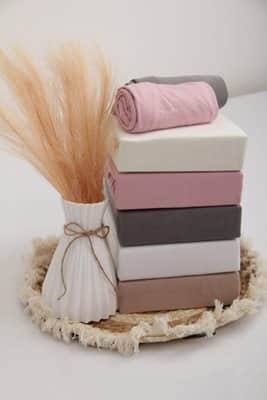 סדין ג'רסי זוגי רחב 180/200 100% במבוק מבחר צבעים