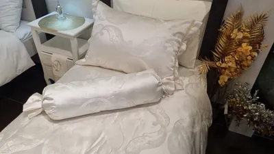 2 סט מצעים יחיד 90/200 ברוקד דגם סלוניקי