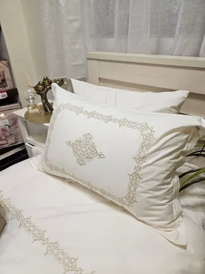 2 סט מצעים יחיד 90/200 100% כותנה פרקל רקום דגם Feretti