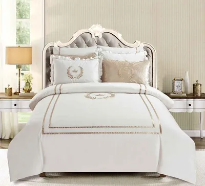 2 סט מצעים יחיד 90/200 100% כותנה סאטן דגם רויאליטי כתר זהב C1