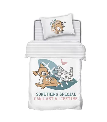 סט מצעי חורף פלנל יחיד 90/200 100% כותנה דגם במבי מיוחד