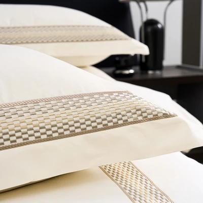 2 סט מצעים יחיד רחב 100/200 דגם NOBILITY קרם