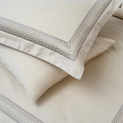 סט מצעים זוגי רחב 180/200 דגם NOBILITY מוקה