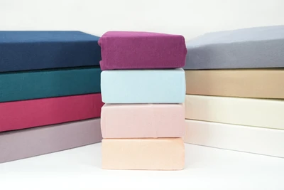 סדין יחיד 90/200 ג'רסי 100% כותנה מבחר צבעים