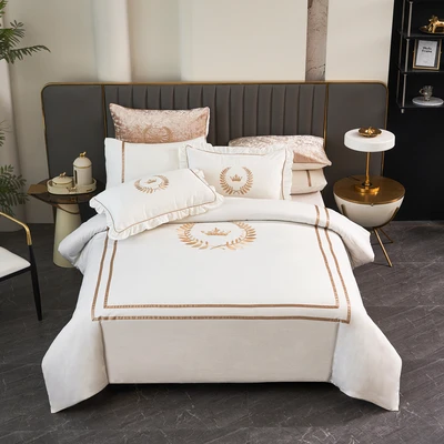 2 סט מצעים יחיד 90/200 100% כותנה סאטן דגם רויאליטי כתר זהב C1