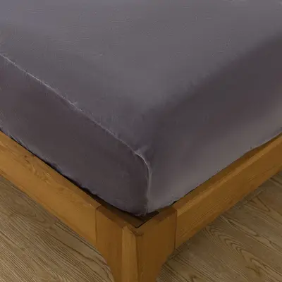 סט מצעי קטיפה יחיד רחב 100/200 דגם קורל אפור