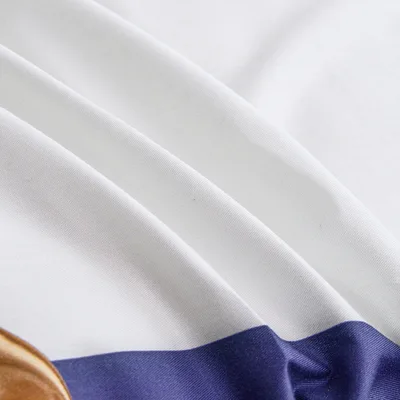 סט מצעים יחיד 90/200 100% כותנה סאטן רויאל טדי כחול