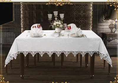 מפת שולחן יוקרתית דגם 4060 לבן החל מ-