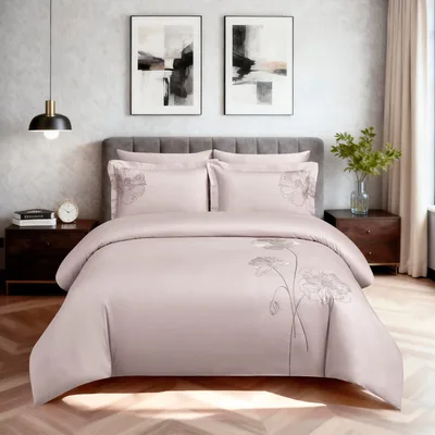 סט מצעים זוגי 160/200 דגם FLOWER