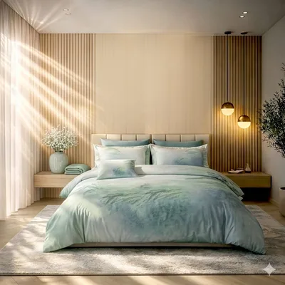 סט מצעים זוגי רחב 180/200 דגם אושן