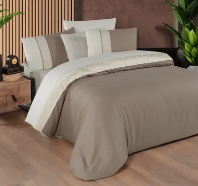 2 סט מצעים למיטה וחצי 120/200 100% כותנה סאטן רויאל דגם Nienna v1