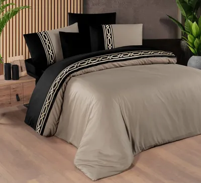 סט מצעים זוגי 160/200 100% כותנה סאטן רויאל דגם Terme v1