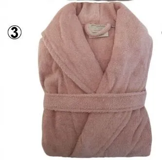 חלוק רחצה איכותי ועבה 100% כותנה עם כובע ורוד בייבי מבחר מידות