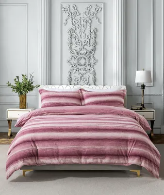 סט מצעי קטיפה למיטה וחצי 120/200 דגם Velvet Touch צבע ורוד