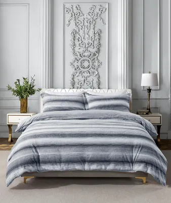 סט מצעי קטיפה זוגי רחב 180/200 דגם Velvet Touch אפור