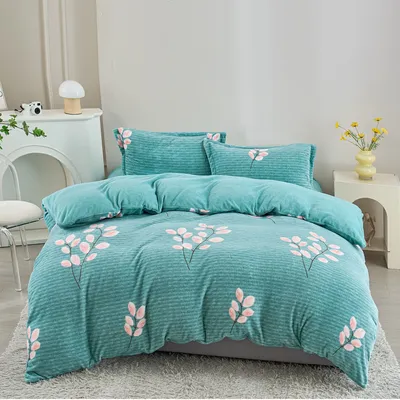 סט מצעי קטיפה זוגי 160/200 דגם Lapland Velvet צבע 105 (DSN1)