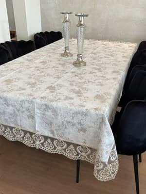 מפה יוקרתית דגם דקל צבע קפה במבחר גדלים החל מ-