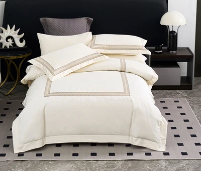 2 סט מצעים יחיד רחב 100/200 דגם NOBILITY קרם