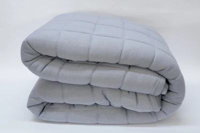 שמיכת קיץ זוגית 200/220 100% כותנה ג'רסי אפור