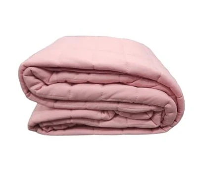 שמיכת קיץ זוגית 200/220 100% כותנה ג'רסי ורוד עתיק