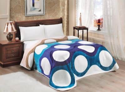 שמיכת קטיפה יוקרתית זוגית 200/240 LaCasa 1082 כחול