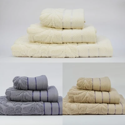 מגבת פנים 50/90 מבית מצעית דגם מילאנו קרם/מוקה/פטרול