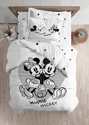 סט מצעים יחיד 90/200 100% כותנה מיקי ומיני מאושרים