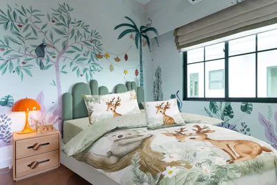 סט מצעים יחיד 90/200 פרקל דגם יער קסום